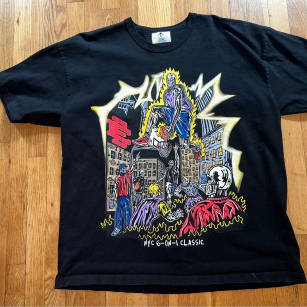 WARREN LOTAS X ERIC EMMANUEL NEW YORK T SHIRT.XXL.GREAT CONDITION.NO TAGS.